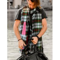 Men long scarf with Keffiyeh pattern 