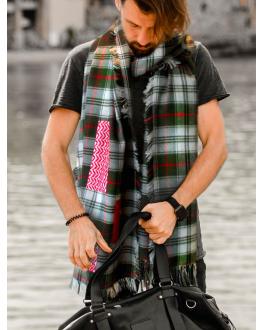 Men long scarf with Keffiyeh pattern