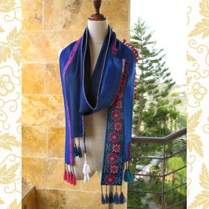 Narrow Scarf with Palestinian Embroidery