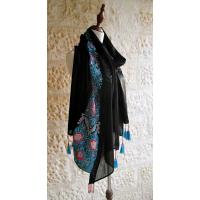 Long black shawl