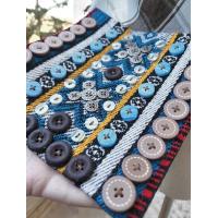 Buttons on fabric, Scarf