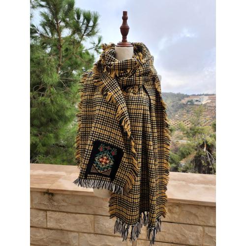 Men long scarf- Palestinian Hand Embroidery