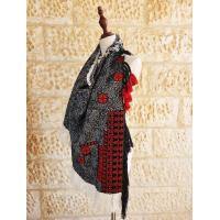 Wintry Scarf with Palestinian Embroidery 