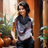 Keffiyeh Infinity  Scarf