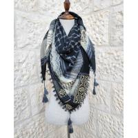 Keffiyeh scarf with Palestinian Embroidery 