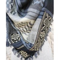 Keffiyeh scarf with Palestinian Embroidery 