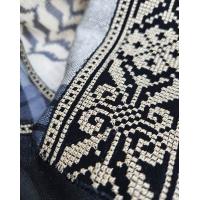 Keffiyeh scarf with Palestinian Embroidery 