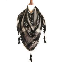 Keffiyeh scarf with Palestinian Embroidery 