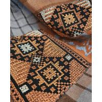 Keffiyeh scarf with Palestinian Embroidery 