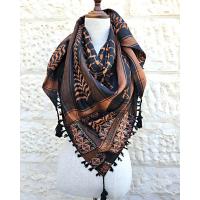 Keffiyeh scarf with Palestinian Embroidery 