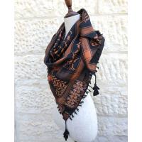 Keffiyeh scarf with Palestinian Embroidery 