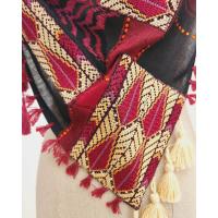 Keffiyeh scarf with Palestinian Embroidery 