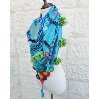 Spring Flower Keffiyeh Scarf