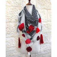 Spring Flower Keffiyeh Scarf