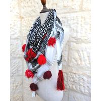 Spring Flower Keffiyeh Scarf