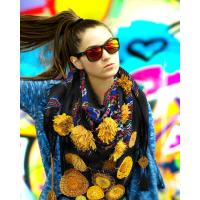 Spring Flower Keffiyeh Scarf