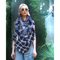 Keffiyeh Scarf with Tweed