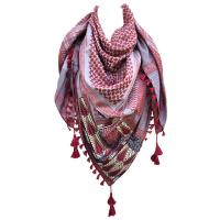  Keffiyeh scarf with Palestinian Embroidery and strases 