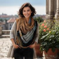 Keffiyeh Infinity  Scarf