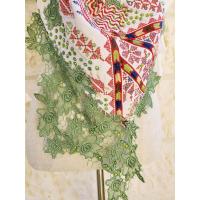  Keffiyeh scarf with Palestinian Embroidery and strases 