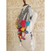 Spring Flower Keffiyeh Scarf