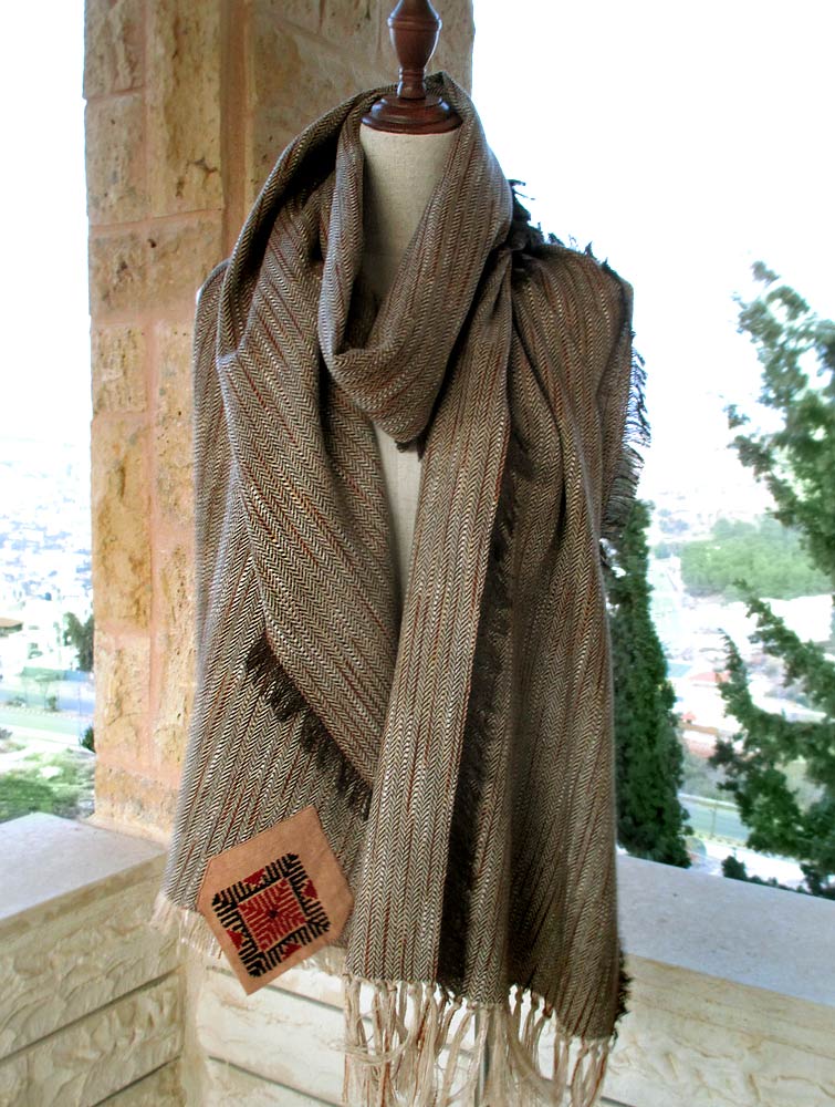 Men long scarf- Palestinian Hand Embroidery 